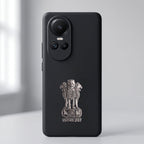 Oppo Reno 10 5G Compatible Satyamev Jayate 3D Metal Emblem Sticker