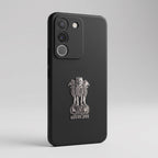 Vivo Y200 5G Compatible Satyamev Jayate 3D Metal Emblem Sticker