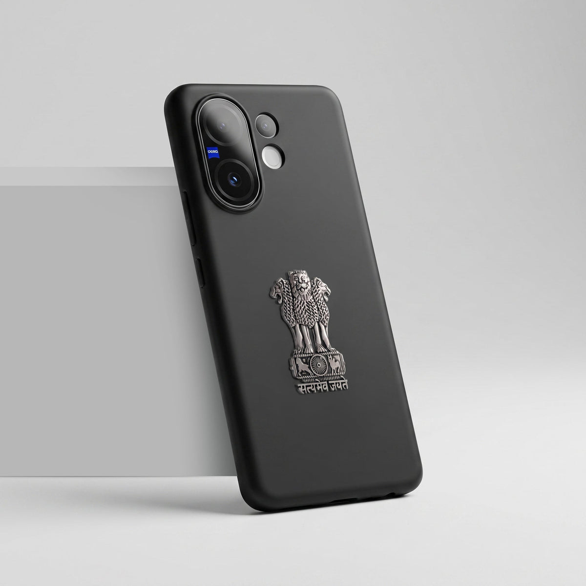 Vivo T4 Pro 5G Compatible Satyamev Jayate 3D Metal Emblem Sticker