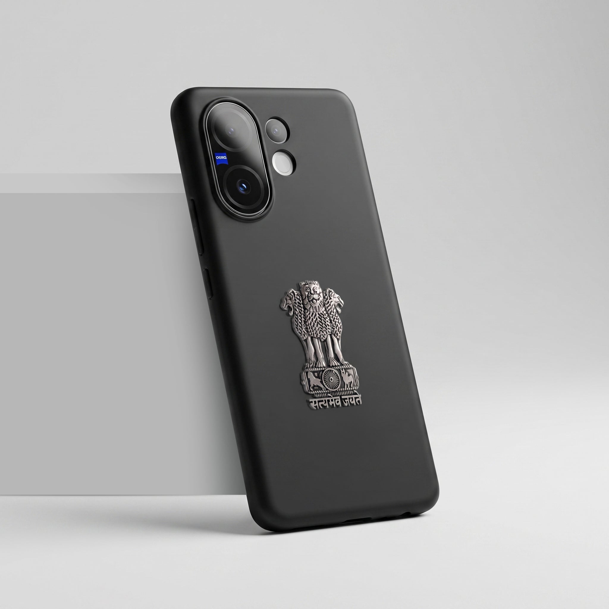 Vivo X200 FE 5G Compatible Satyamev Jayate 3D Metal Emblem Sticker