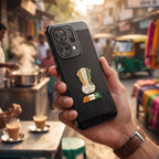 Oppo Reno 14 5G Tri-Color Satyamev Jayate Mesh Electroplated Heat Dissipation Case