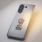 Vivo V60 5G Compatible Satyamev Jayate 3D Metal Emblem Sticker