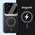 Samsung Galaxy M56 5G Premium Magsafe Magnetic Leather Lens Protective Case