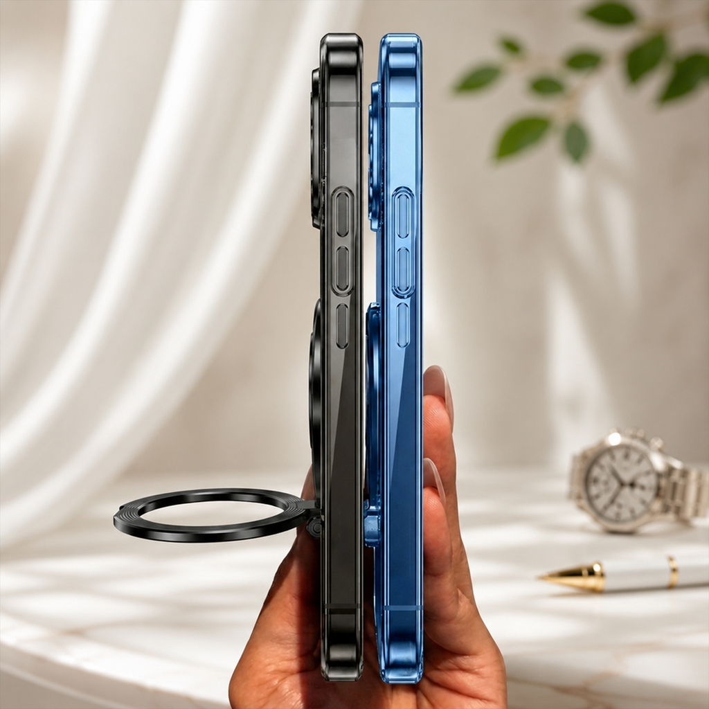 Oppo K13 5G Luxury Four Corner Invincible Bracket Ring Stand Case