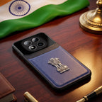Redmi Note 15 Pro+ 5G Satyamev Jayate 3D Metal Leather Back Case
