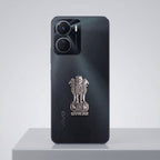 Vivo Y16 5G Compatible Satyamev Jayate 3D Metal Emblem Sticker