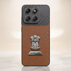 Motorola Edge 60 Pro 5G Satyamev Jayate 2-in-1 Emblem Carbon Fiber Leather Phone Case