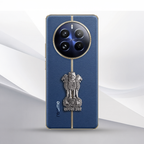 Realme 12 Pro+ 5G Compatible Satyamev Jayate 3D Metal Emblem Sticker