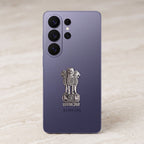 Samsung Galaxy S26 Ultra 5G Compatible Satyamev Jayate 3D Metal Emblem Sticker