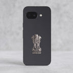 Google Pixel 9a 5G Compatible Satyamev Jayate 3D Metal Emblem Sticker