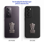 Oppo Reno 12 5G Compatible Satyamev Jayate 3D Metal Emblem Sticker