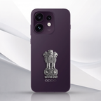Oppo Reno 16 5G Compatible Satyamev Jayate 3D Metal Emblem Sticker