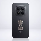 Redmi Note 15 Pro+ 5G Compatible Satyamev Jayate 3D Metal Emblem Sticker