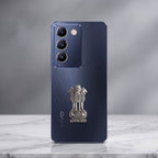 Vivo T3 5G Compatible Satyamev Jayate 3D Metal Emblem Sticker