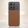 Motorola Edge 70 5G Carbon Fiber Leather Hybrid Phone Case