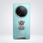 Vivo T4 5G Compatible Satyamev Jayate 3D Metal Emblem Sticker