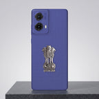 Motorola G85 5G Compatible Satyamev Jayate 3D Metal Emblem Sticker