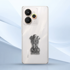 Realme 15 5G Compatible Satyamev Jayate 3D Metal Emblem Sticker