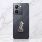 Vivo Y36 5G Compatible Satyamev Jayate 3D Metal Emblem Sticker