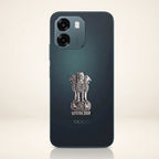 Oppo A6 5G Compatible Satyamev Jayate 3D Metal Emblem Sticker