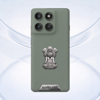 Motorola Edge 60 Pro 5G Compatible Satyamev Jayate 3D Metal Emblem Sticker
