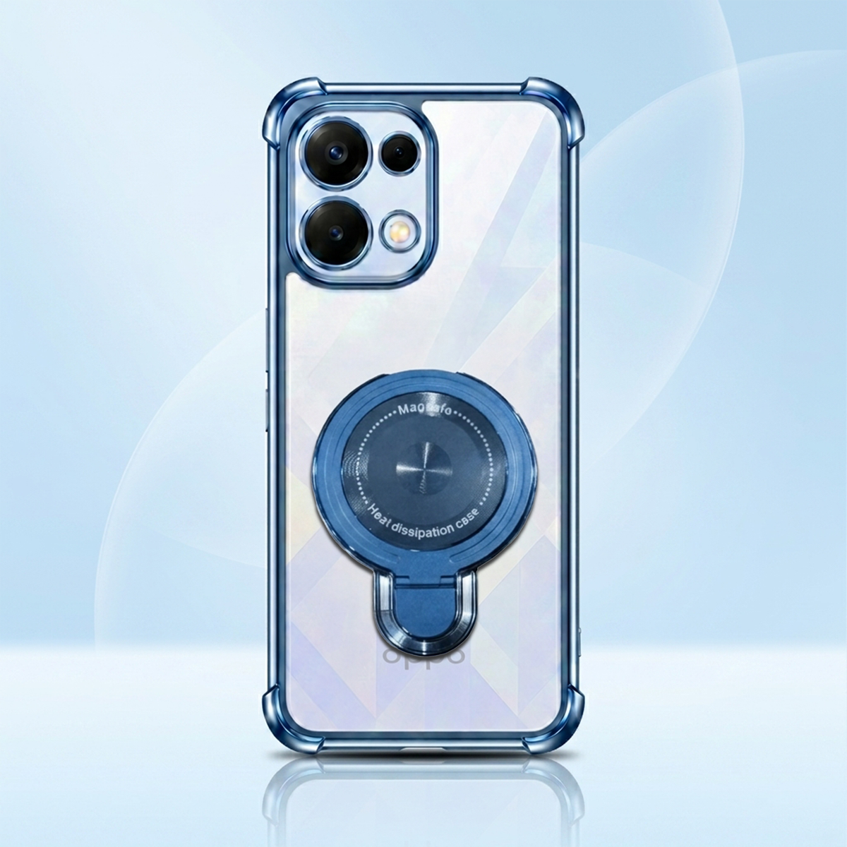 Oppo K13 5G Luxury Four Corner Invincible Bracket Ring Stand Case