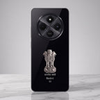 Redmi 14c 5G Compatible Satyamev Jayate 3D Metal Emblem Sticker