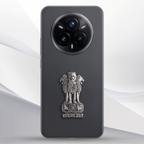 Realme 14 Pro+ 5G Compatible Satyamev Jayate 3D Metal Emblem Sticker