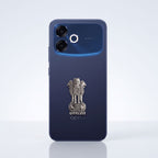 Oppo F33 Pro 5G Compatible Satyamev Jayate 3D Metal Emblem Sticker
