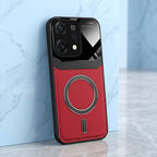 Oppo Reno 14 5G Premium Magsafe Magnetic Leather Lens Protective Case