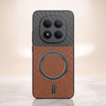 Redmi Note 15 Pro+ 5G Carbon Fiber Leather Hybrid MagSafe Magnetic Case