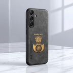 Samsung Galaxy A35 5G Satyamev Jayate Comfortable Leather Phone Case