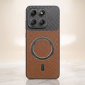 Motorola Edge 70 5G Carbon Fiber Leather Hybrid MagSafe Magnetic Case