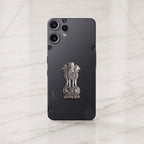 Nothing Phone 2 Pro 5G Compatible Satyamev Jayate 3D Metal Emblem Sticker