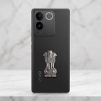 Vivo T2 Pro 5G Compatible Satyamev Jayate 3D Metal Emblem Sticker