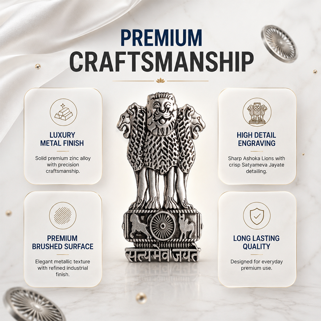 Oppo K13 Turbo Pro 5G Compatible Satyamev Jayate 3D Metal Emblem Sticker