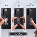 Vivo V27 5G Compatible Satyamev Jayate 3D Metal Emblem Sticker