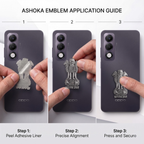 Oppo K13x 5G Compatible Satyamev Jayate 3D Metal Emblem Sticker