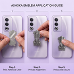 Oppo A3 Pro 5G Compatible Satyamev Jayate 3D Metal Emblem Sticker