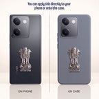 Vivo Y200 Pro 5G Compatible Satyamev Jayate 3D Metal Emblem Sticker