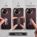 Vivo T3x 5G Compatible Satyamev Jayate 3D Metal Emblem Sticker