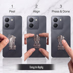 Vivo Y36 5G Compatible Satyamev Jayate 3D Metal Emblem Sticker