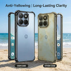 Motorola Edge 70 5G Anti-Yellow Electroplating Transparent Airbags Case