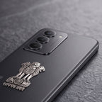 Redmi 15 5G Compatible Satyamev Jayate 3D Metal Emblem Sticker