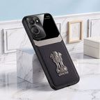 Vivo Y28s 5G Satyamev Jayate 3D Metal Leather Back Case