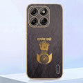 Motorola Edge 70 5G Satyamev Jayate 3D Electroplated Frame Gold Thread Pattern Hard Back Case