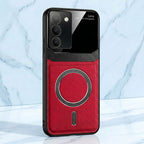 Vivo Y200e 5G Premium Magsafe Magnetic Leather Lens Protective Case
