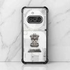 Nothing Phone 3a 5G Satyamev Jayate 2-in-1 Emblem Transparent Shockproof Airbag Case