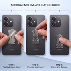 Oppo A3x 5G Compatible Satyamev Jayate 3D Metal Emblem Sticker