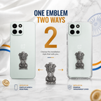 OnePlus Nord 6 5G Compatible Satyamev Jayate 3D Metal Emblem Sticker